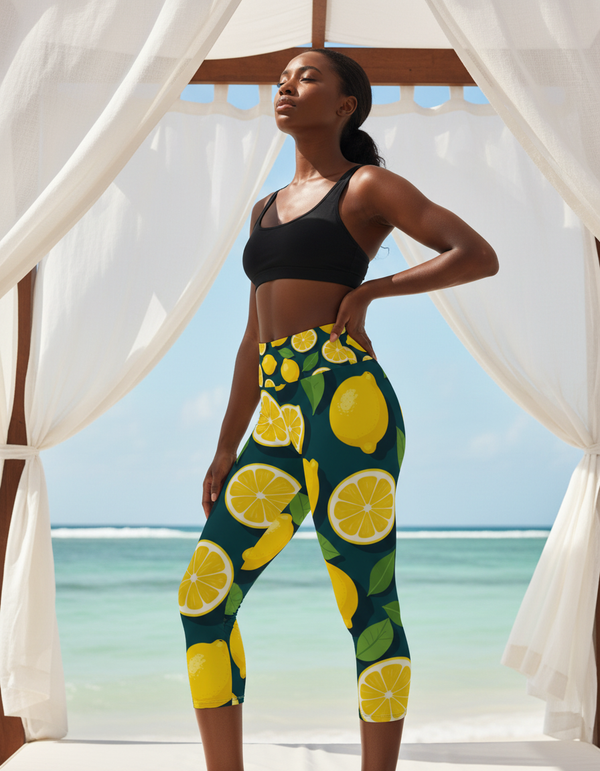 Squeeze Capri Yoga Leggings Capri Yoga Leggings — Dripper