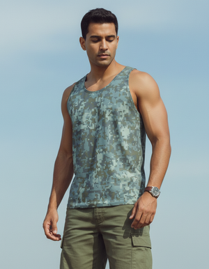 Men's Military Camouflage Patterns Tank Top