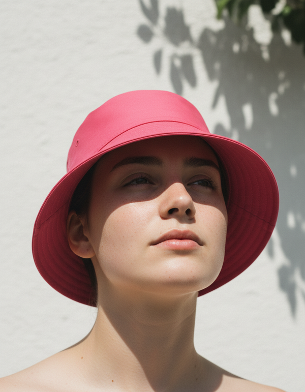 Bucket Hat in Hibiscus