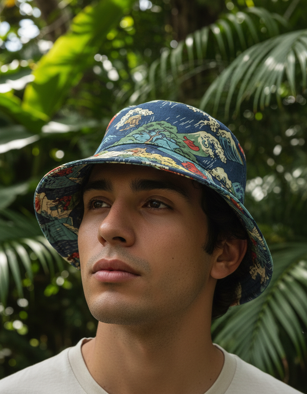 Hiroshige Collection bucket hats