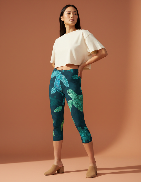 Nautilus Capri Leggings Capri Leggings — Dripper