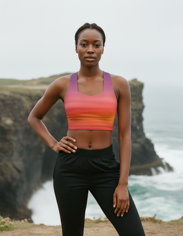 Sunset Collection longline sports bras