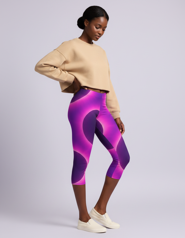 Nebula Leggings Capri Leggings — Dripper