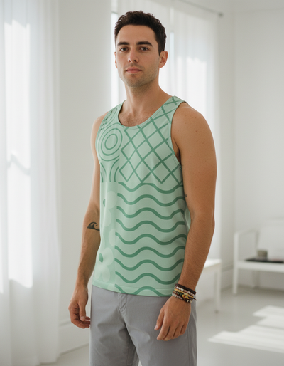 Men's Jelly Mint Petal Tank Top tank top