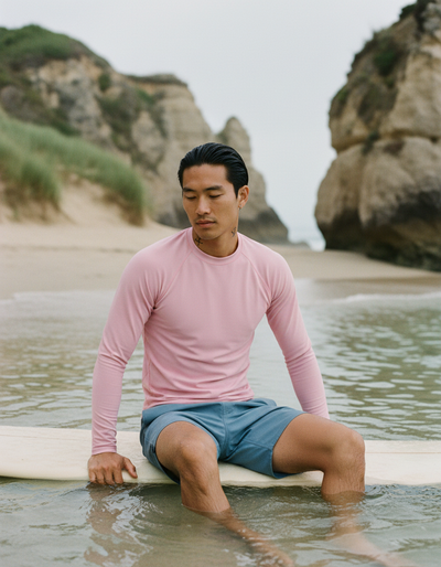 Men's Baby Pink rash guard