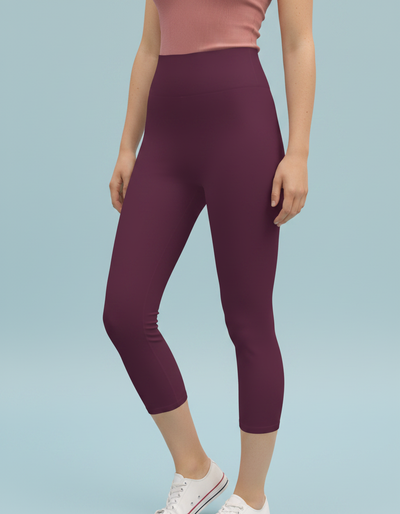 Amaranth Capri Yoga Leggings capri yoga leggings