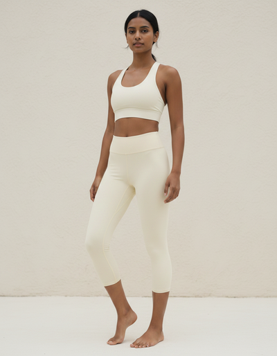 Eggshell Capri Yoga Leggings capri yoga leggings