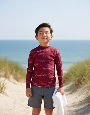 Hot Pink Eclipse Kids Rash Guard Kids Rash Guard — Dripper