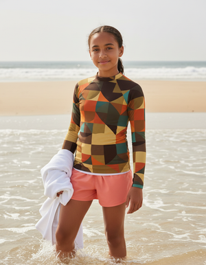 Amaranth Dwell Youth Rash Guard Youth Rash Guard — Dripper