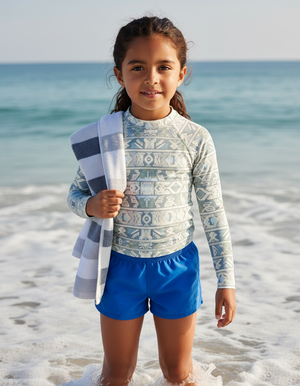 White Onyx Estilo Kids Rash Guard Kids Rash Guard — Dripper