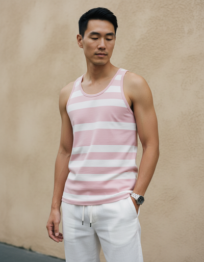 Men's Electric Fuchsia Tide Tank Top tank top