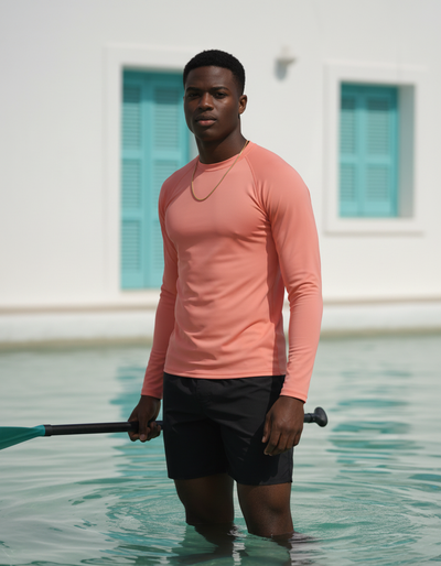 Men's Salmon rash guard