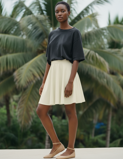 Eggshell Skater Skirt skater skirt