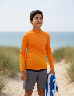 Youth Citrus Orange Spectrum youth rashguards