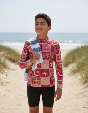 Hot Pink Unity Youth Rash Guard Youth Rash Guard — Dripper