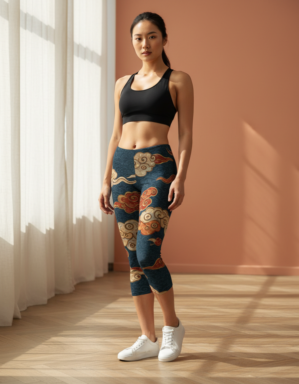 Cumulus Capri Leggings Capri Leggings — Dripper