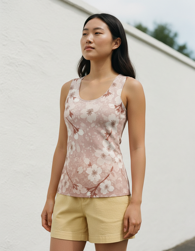 Women's Angora Petal Tank Top tank top