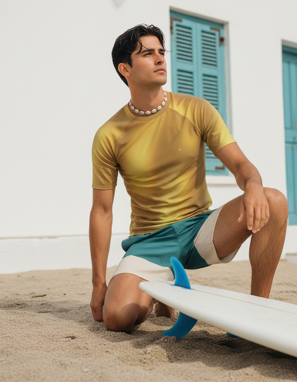 Men's Holographic Rash Guard
