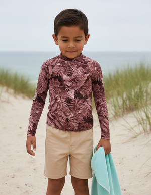 Kids Tea Rose Verdant kids rashguards
