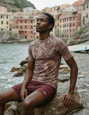 Tea Rose Triton Rash Guard Men's Rashguard — Dripper