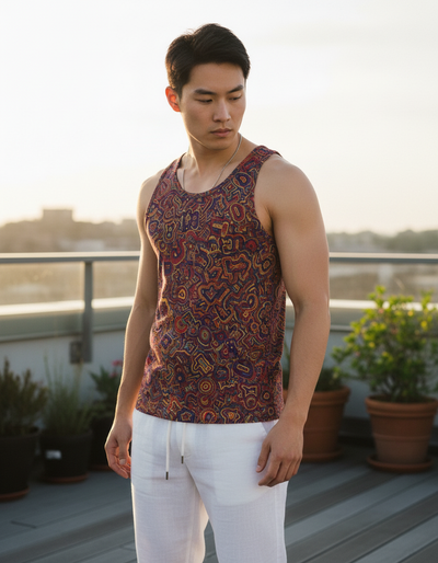 Men's Electric Fuchsia Zephyr Tank Top tank top