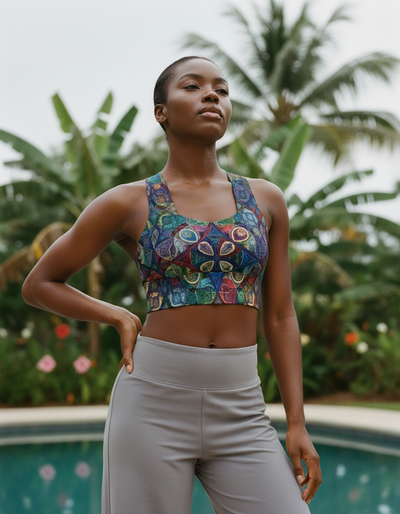 Chroma Longline Sports Bra longline sports bra
