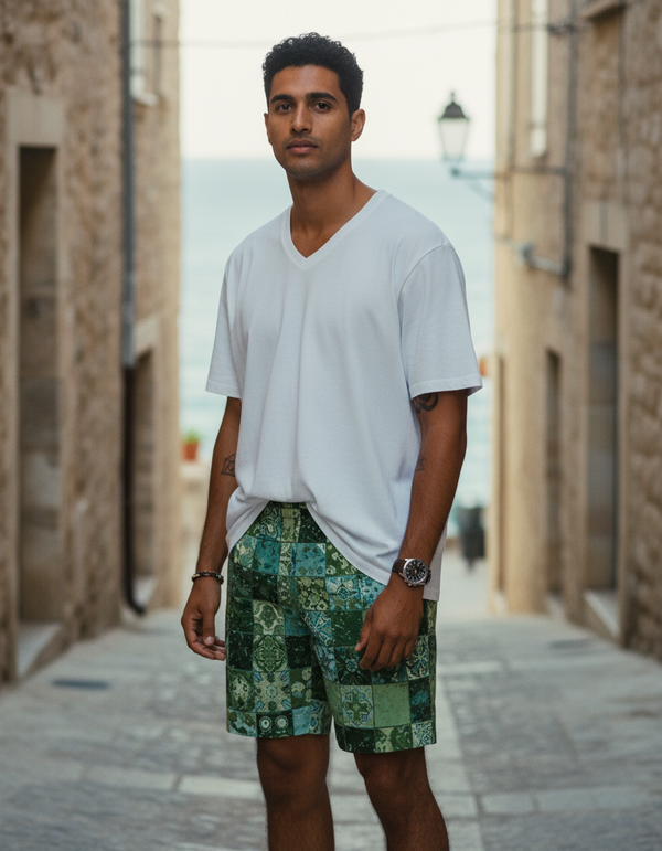 Men's Mosaic Tile Swim Trunks