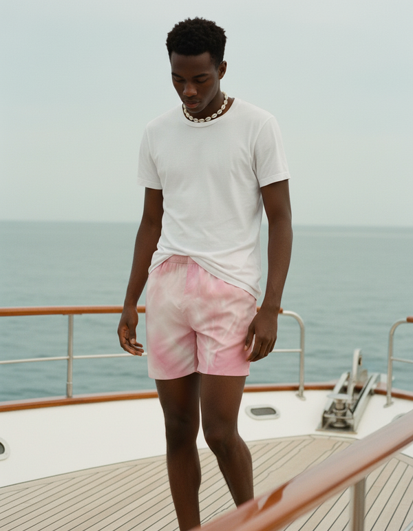 Men's Ice-Dye Swim Trunks