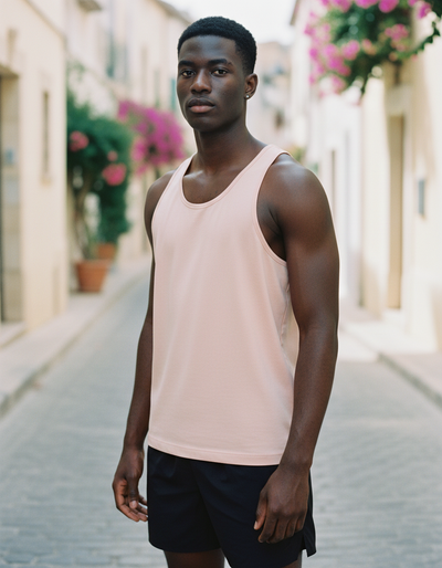 Men's Shell Pink Tank Top tank top