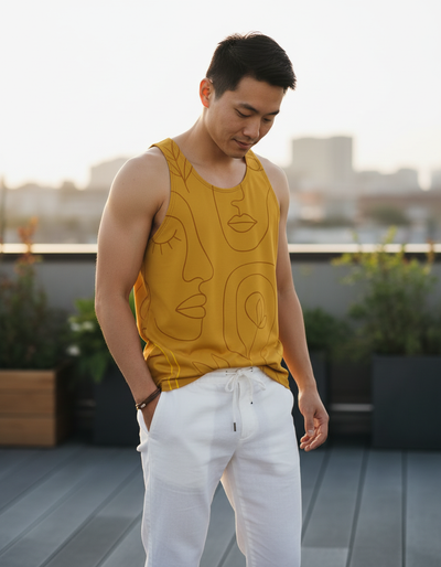 Men's Yellow Elysium Tank Top tank top