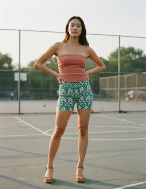 Women's Iznik Tile Short Shorts