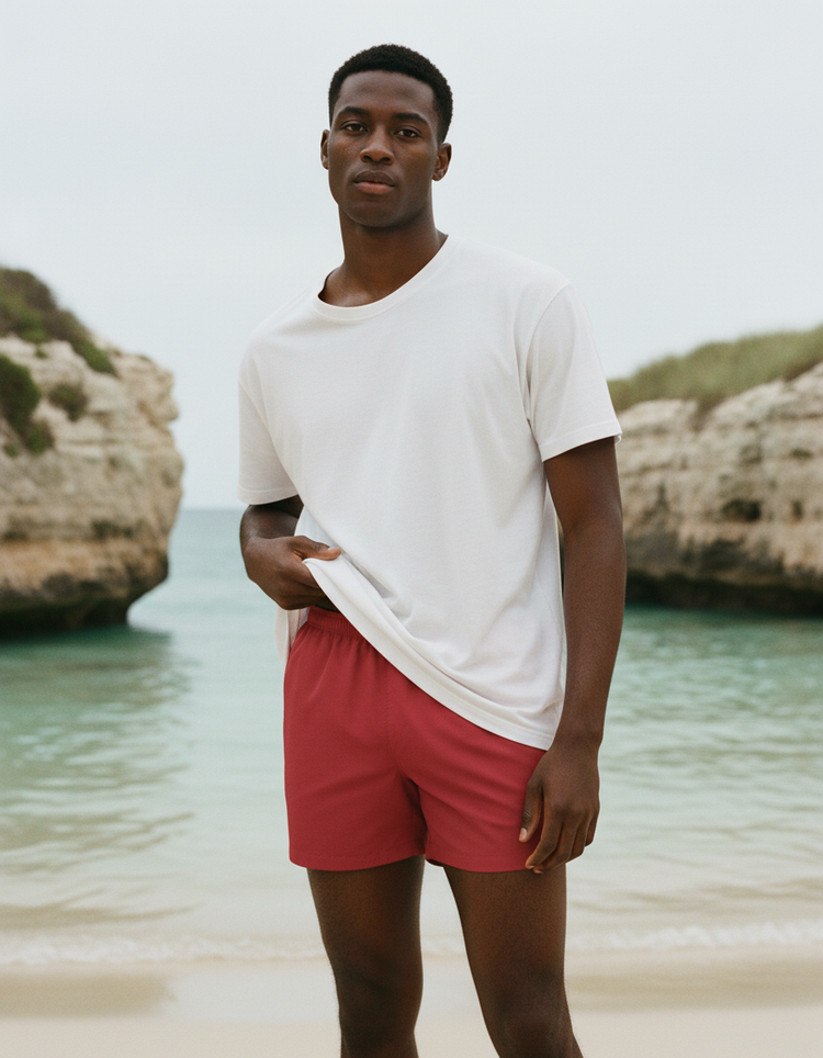 Pomegranate Men's Swim Trunks Men's Swim Trunks — Dripper
