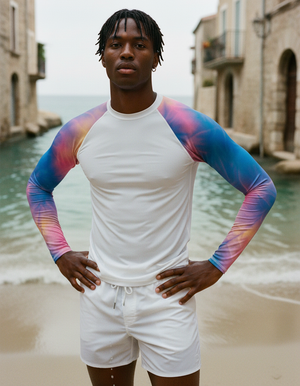 Men's Rhodonite Frost men's short-sleeve rashguards