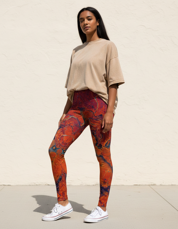 Kaleidoscope full-length leggings