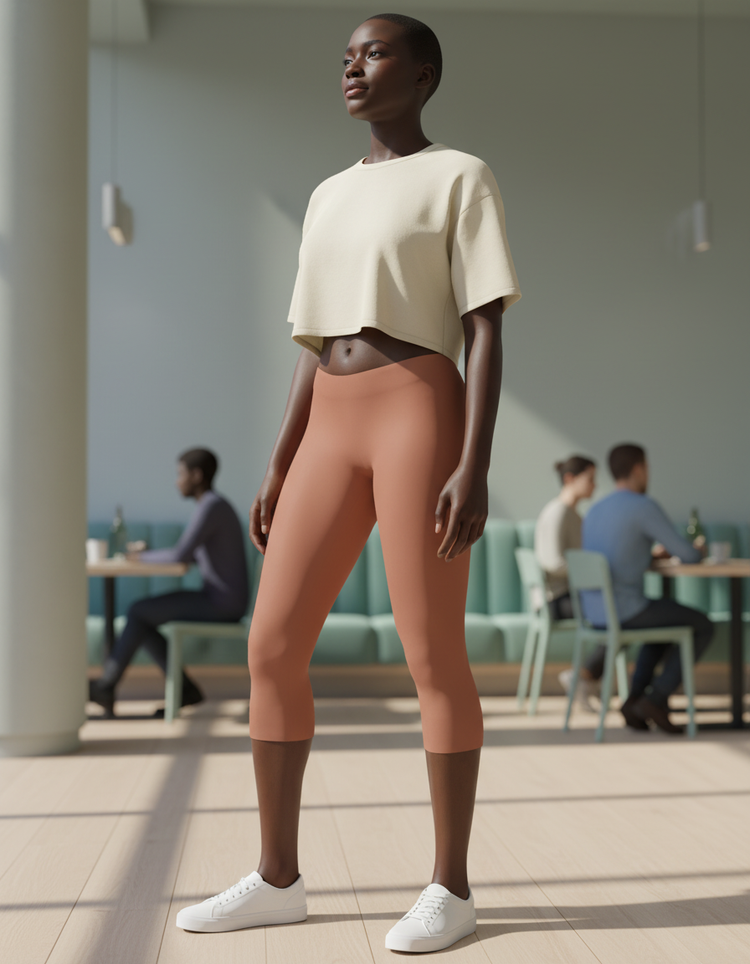 Clay Leggings Capri Leggings — Dripper