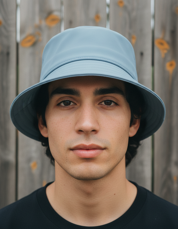 Bucket Hat in Stone Blue