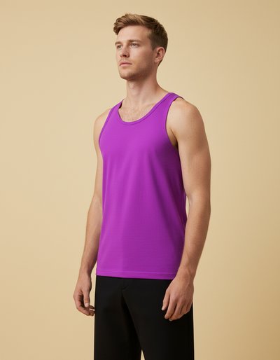 Men's Neon Purple Tank Top tank top