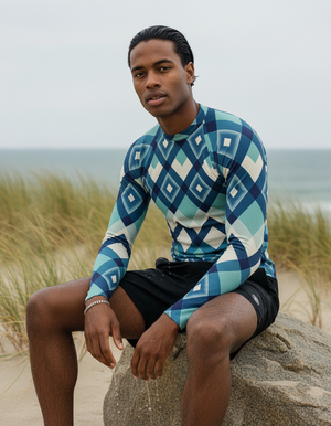 Marina Horizon Rash Guard Men's Rashguard — Dripper