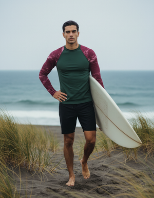 Men's Hot Pink Eclipse men's short-sleeve rashguards