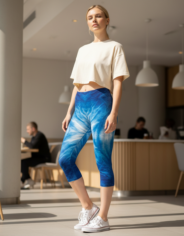 Ebb Leggings Capri Leggings — Dripper