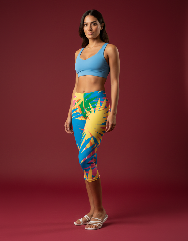 Lagoon Leggings Capri Leggings — Dripper