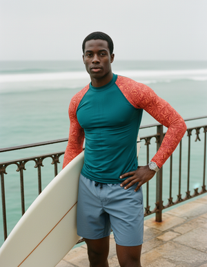 Men's Coral Chord men's short-sleeve rashguards