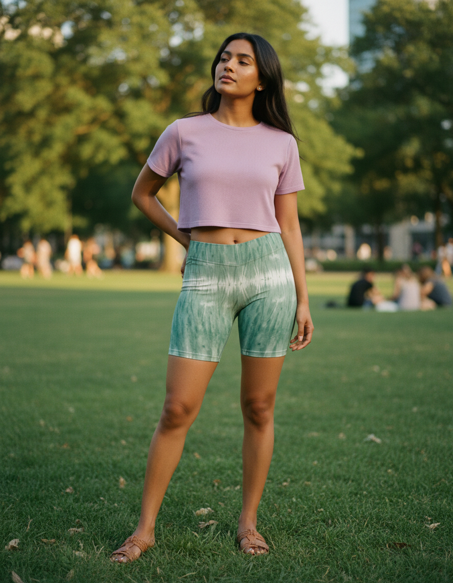 Jelly Mint Aqua women's short shorts