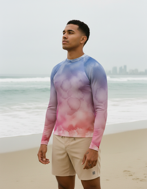 Men's Rhodonite Mosaic men's short-sleeve rashguards