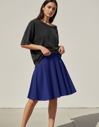 Navy Skater Skirt skater skirt