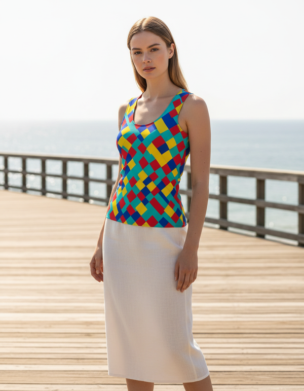 Women's Pixel tank tops