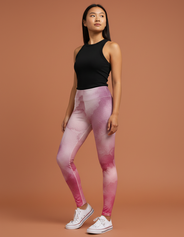 Leggings in Amaranth Mosaic