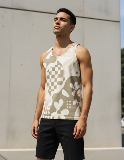 Men's White Onyx Vivid Tank Top tank top