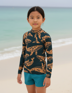 Muskmelon Breeze Kids Rash Guard Kids Rash Guard — Dripper