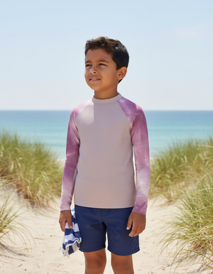 Burnished Lilac Frost Kids Rash Guard Kids Rash Guard — Dripper